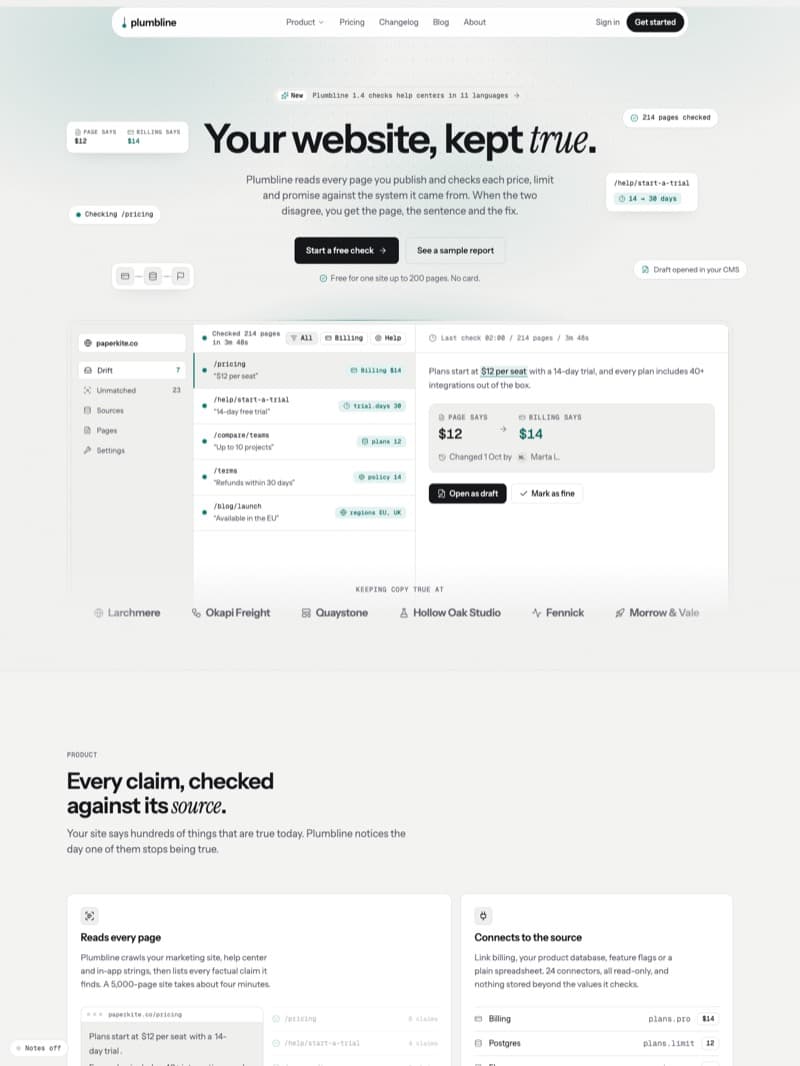 Launchday product home page